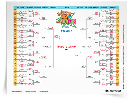 Download the March Madness Math Worksheets now! 