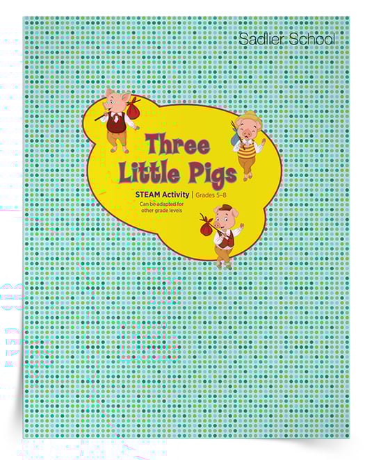 With the Three Little Pigs STEAM Activity students will engage in Science, Technology, Engineering, Arts, and Mathematics activities that also connect to reading. Students will team up to build houses for the Three Little Pigs out of index cards and masking tape. After subjecting the constructed houses to a wind test, teams will have the opportunity to reinforce their structures before a second wind test! Download the STEAM lesson plan template to get started.