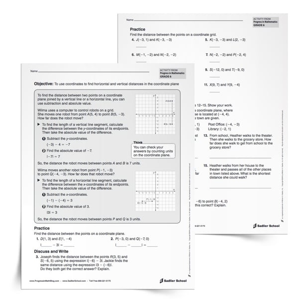 coordinate-plane-activities-grade-6-distances