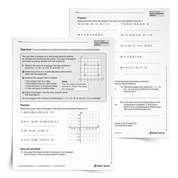 5th grade math worksheets coordinates