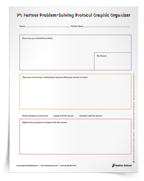 Math Graphic Organizer #2– Partner Problem-Solving Protocol