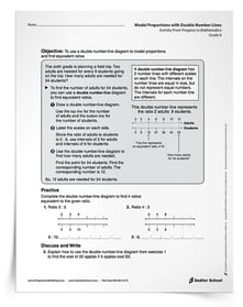 More activities for students who finish early! Download the Double Number Lines Activity now. 