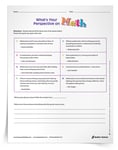 <em>What's Your Perspective on Math?</em> Discussion Starter Activity