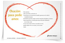 Tarjeta de oración: <em>Oración para pedir amor</em>