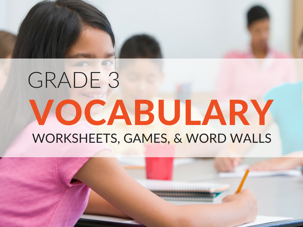 3rd grade vocabulary worksheets and printables that will make the word building process more exciting for students! These free vocabulary resources will ensure students have fun while they work to acquire new language arts skills.