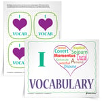 <em>“I ♥ Vocabulary”</em> Buttons & Handout