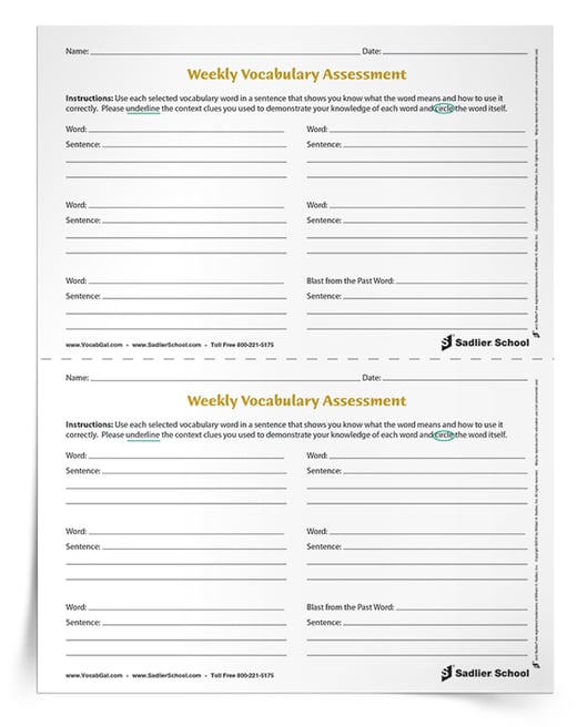 As easy as it is to grade a multiple choice vocabulary quiz, a differentiated weekly vocabulary assessment allows teachers to see the depth of each student's vocabulary knowledge. Download an alternative vocabulary assessment to use in your classroom!