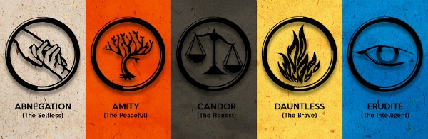 This book series is awesome because it promotes great language; it is set in a future world where people are divided into factions- and each faction title is a highly sophisticated vocabulary word!