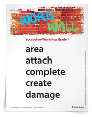 A vocabulary word wall is an amazing teaching tool. The word wall will ensure your students are never at loss for words! 