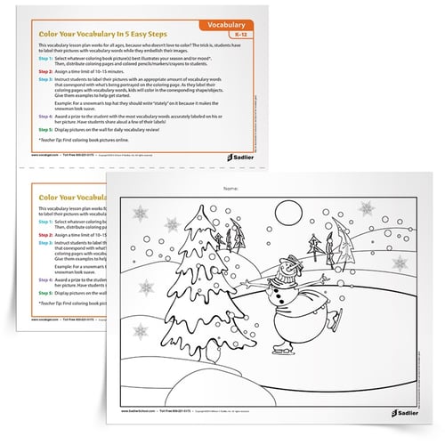 winter holiday worksheets pdf for vocabulary and writing