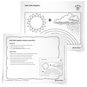 Care for God’s Creation Printables for Catholics – God’s Gifts Together Activity