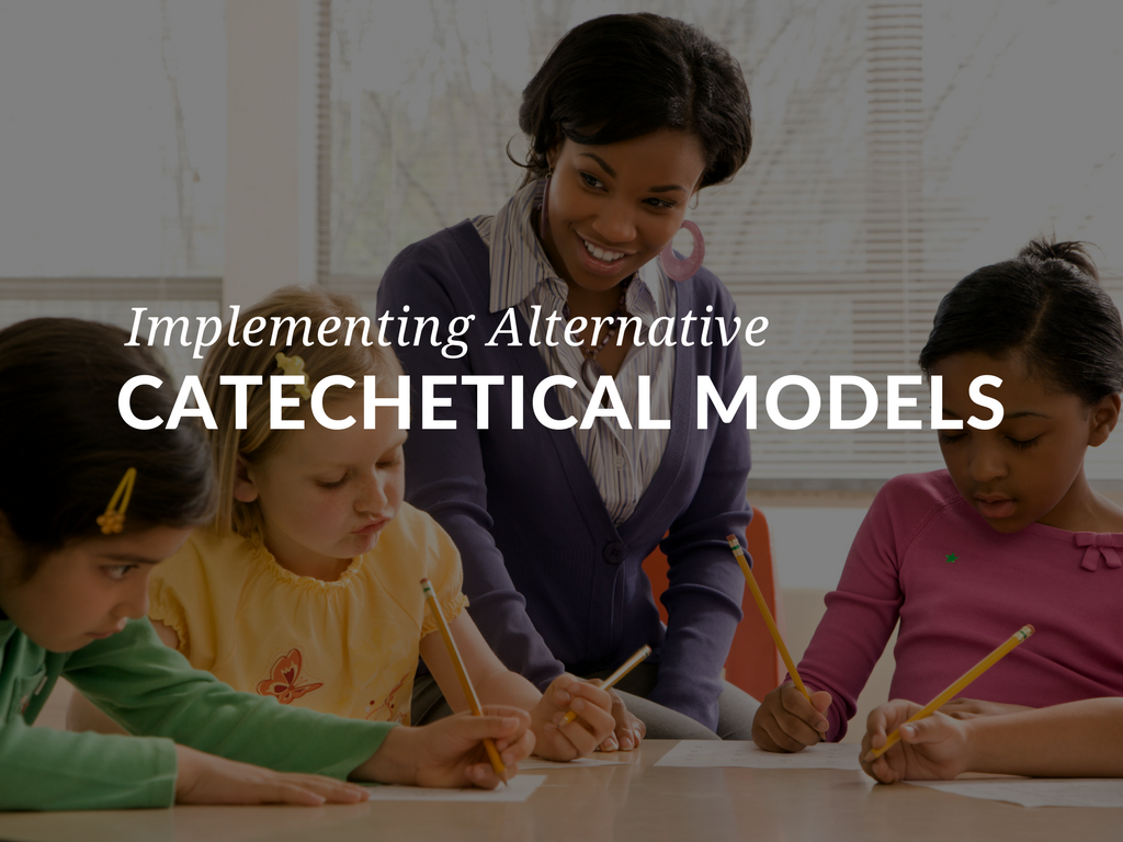 There are multiple models for Catholic catechesis. Using alternative models of catechesis or incorporating elements from these models into traditional catechetical programs offers options to parishes as they “inform the faith community and candidates for initiation into the Church about the teachings of Christ.” implementing-alternative-models-of-catholic-catechesis-catehcetical-instruction.png