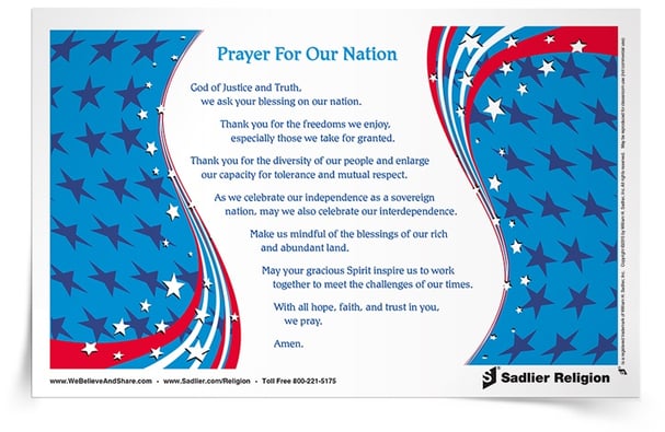 I also invite you to download a Prayer for Our Nation and use it with your family or parish as part of Independence Day celebrations! 