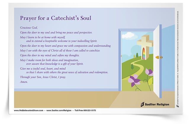 Download a Prayer for a Catechist's Soul Prayer Cards for celebrating Catechetical Sunday 2017 in your parish and for affirming the work of your catechists and teachers.