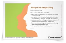 <em>Prayer for Simple Living</em> Prayer Cards