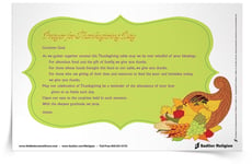 <em>Prayer for Thanksgiving Day</em> Prayer Card