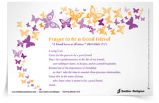 <em>Prayer to Be a Good Friend</em> Prayer Card