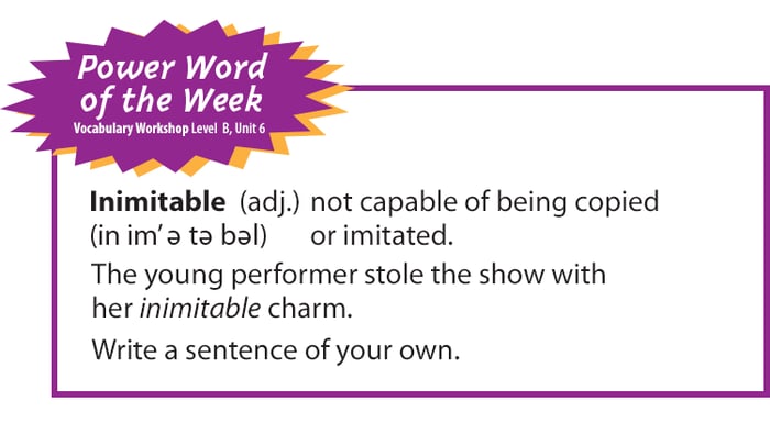 One way teachers can build a word-rich environment in the classroom is by spotlighting a weekly vocabulary word. Use my vocabulary Power Word of the Week to ensure vocabulary instruction occurs daily in your classroom!