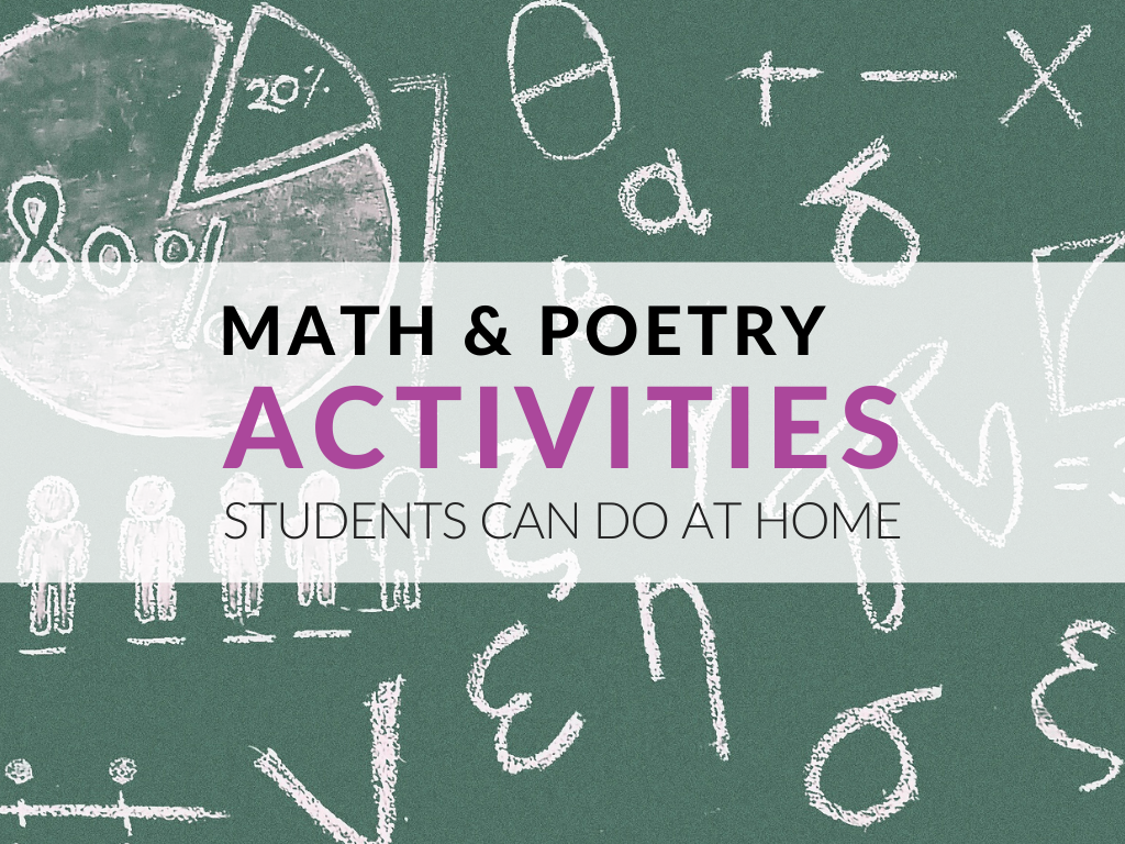 FUN Math and Poetry Activities Students Can Use at Home