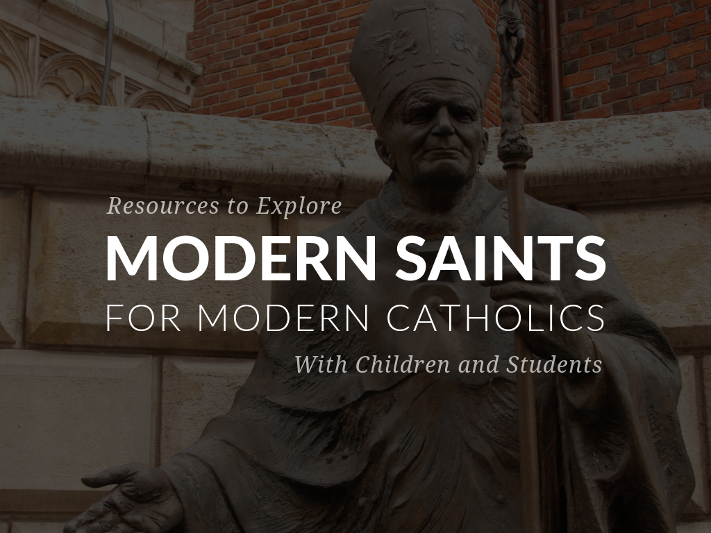 Time. The saints can be a source of information and inspiration for modern Catholics as they investigate their holy lives and times in which they lived. In this article, discover free printable resources for celebrating modern saints at home or in the classroom! Available in English and Spanish.