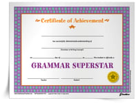 <em>Grammar Certificate of Achievement</em>