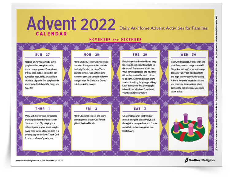 <em>Advent</em> Calendar