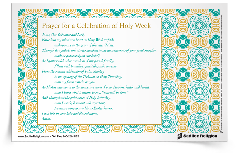 <em>Prayer for the Celebration of Holy Week</em> Prayer Card