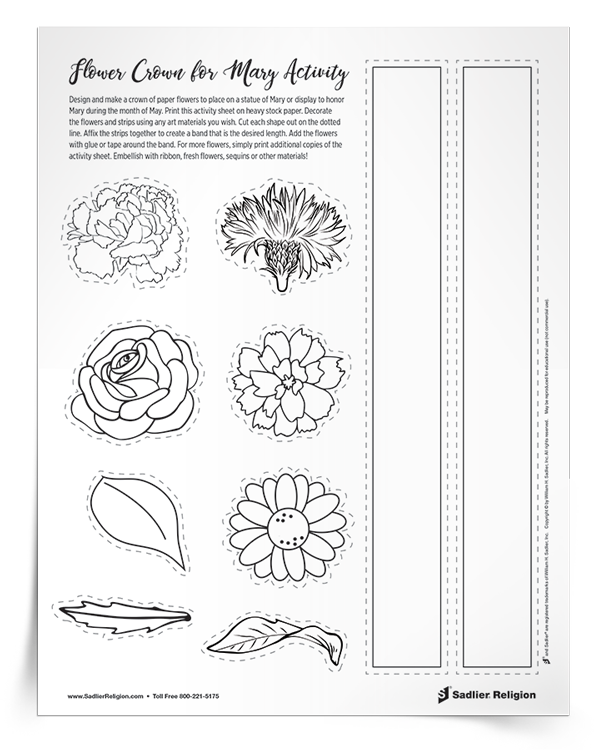 <em>Flower Crown for Mary</em> Activity