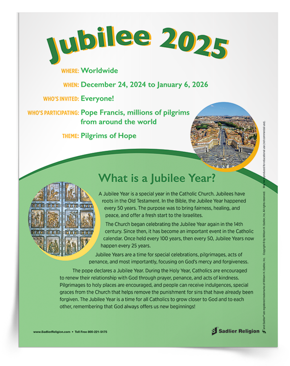 Jubilee 2025 Pilgrims of Hope Resources Sadlier Religion