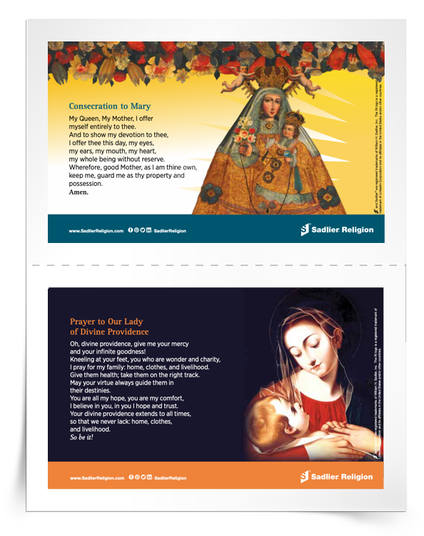 <em>Marian Devotion</em> Prayer Cards
