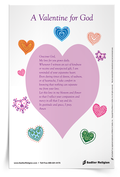 <em>A Valentine for God</em> Prayer Card
