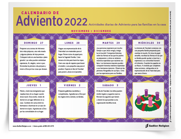 Calendario de <em>Adviento</em>