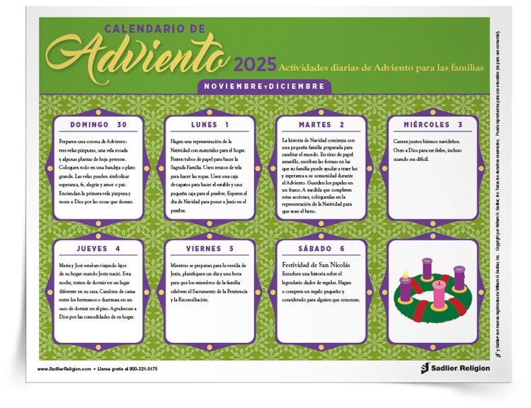 Calendario de <em>Adviento</em>