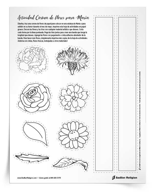 Actividad <em>Corona de flores para María</em>