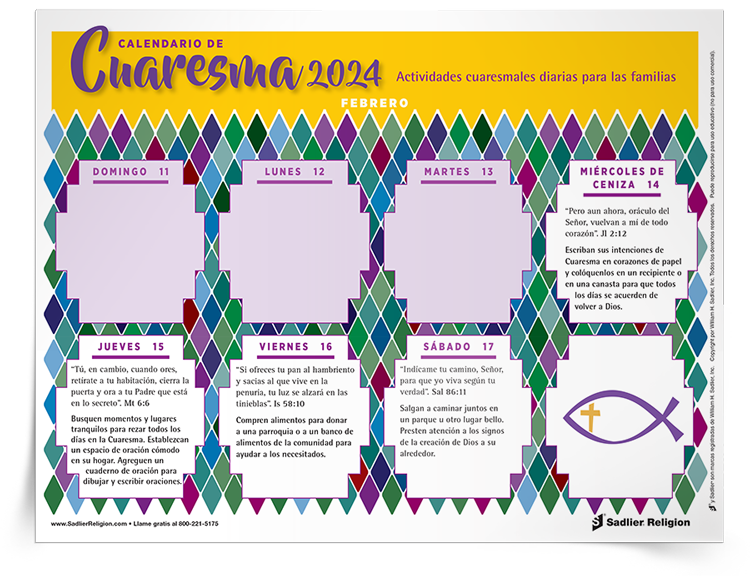 <em>Calendario de Cuaresma</em>