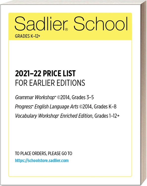 Catalogs Sadlier School
