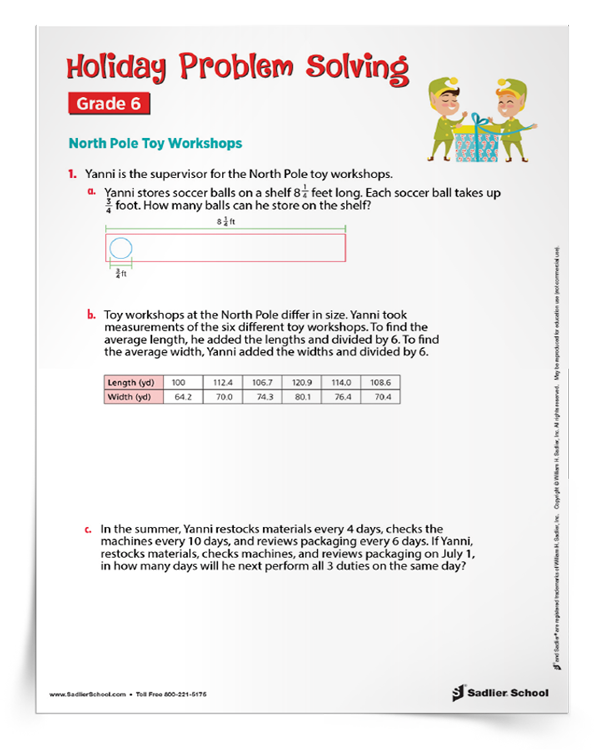 <em>Holiday Problem Solving</em> Worksheets