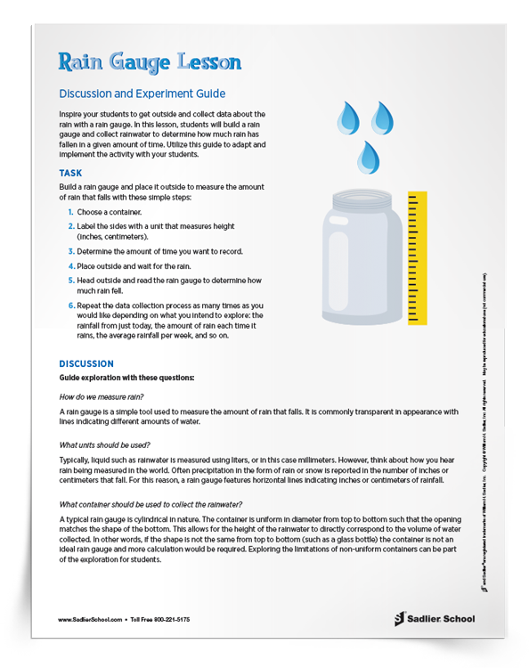 <em>Rain Gauge</em> Lesson