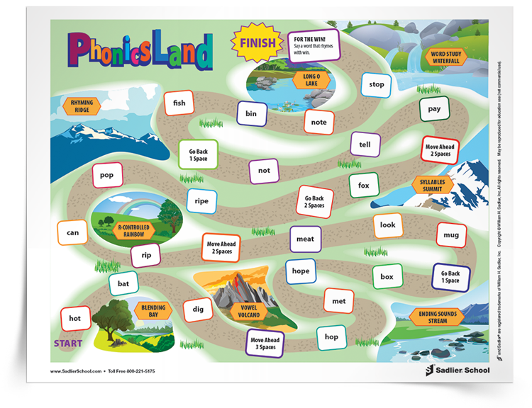 Phonics Land Game Boards