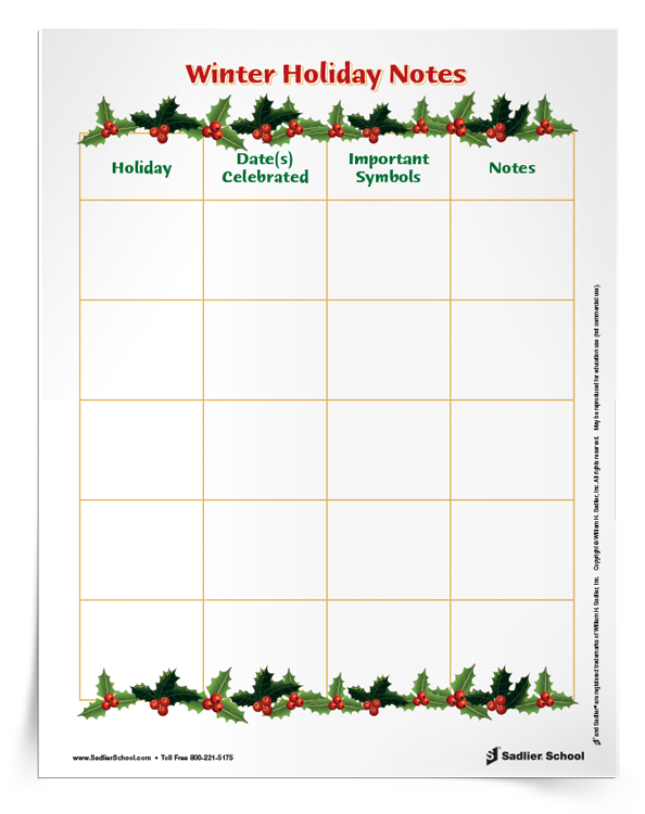 <em>Winter Holiday Resource</em> Bundle