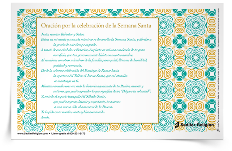 <em>Oración por la celebración de la Semana Santa</em>