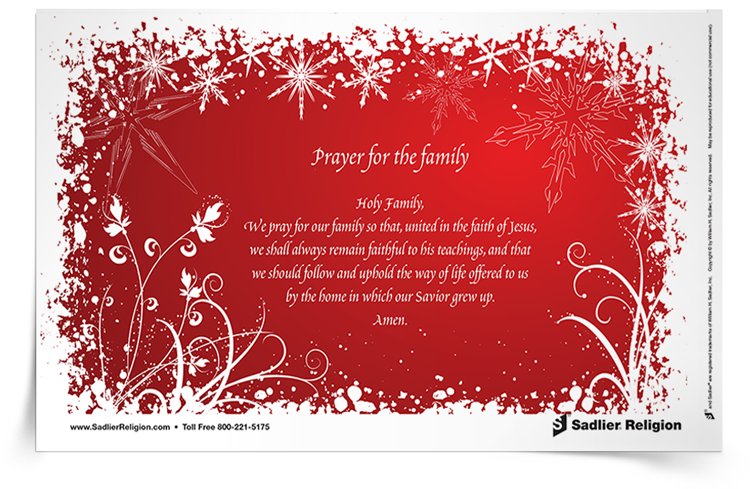 <em>Prayer for the Family</em> Prayer Card