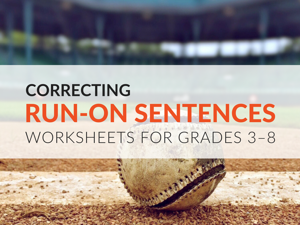 Run-on Sentence Practice Activity for Students, Grades 25–25 Throughout Run On Sentences Worksheet
