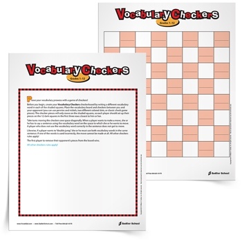 <em>Vocabulary Checkers</em> Game