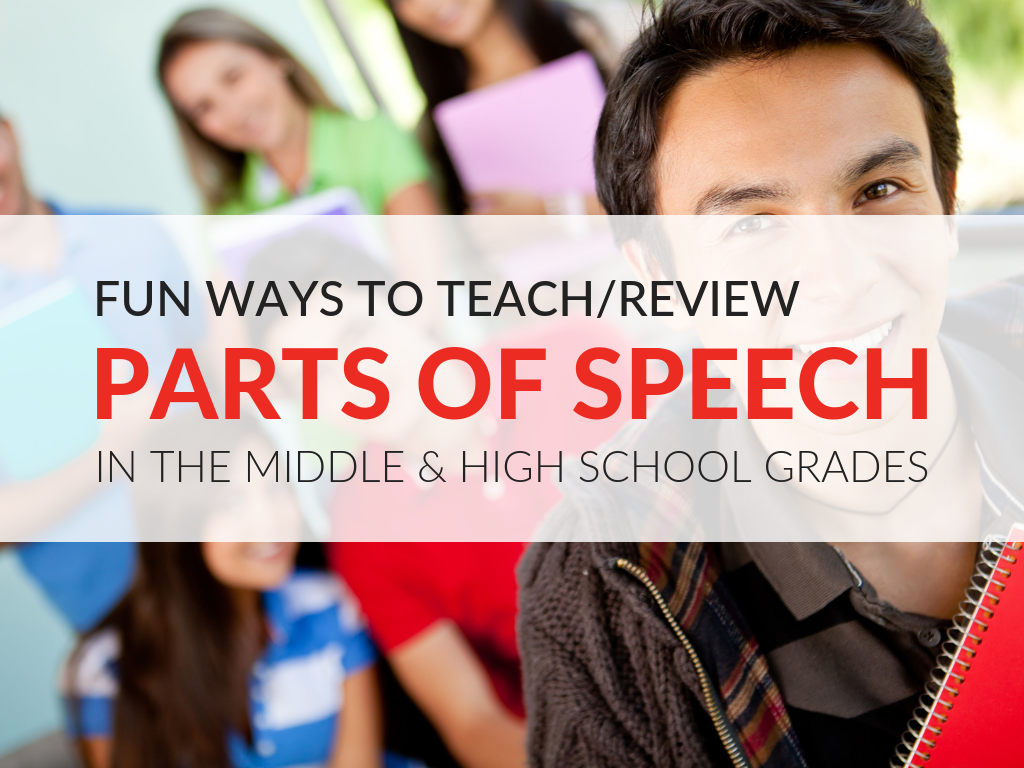 Esl Parts Of Speech Chart