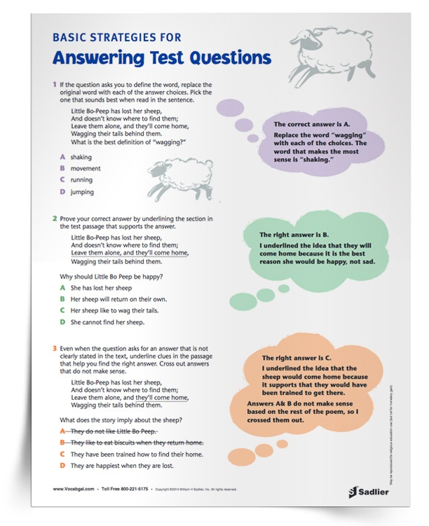 3 Test-Taking Strategies for Elementary Students (Includes ...