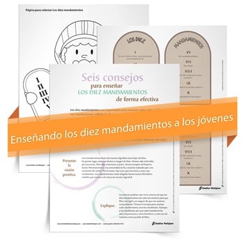 Kit de instrumentos Enseñando los diez mandamientos a los jóvenes