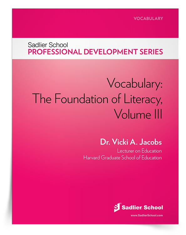 <em>Vocabulary: The Foundation of Literacy, Volume III</em> eBook