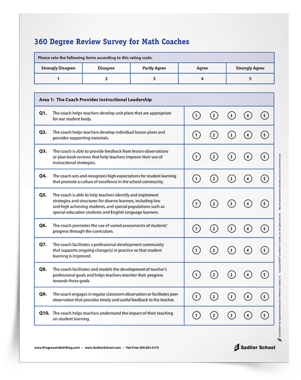 <em>360 Degree Review Survey for Math Coaches</em>