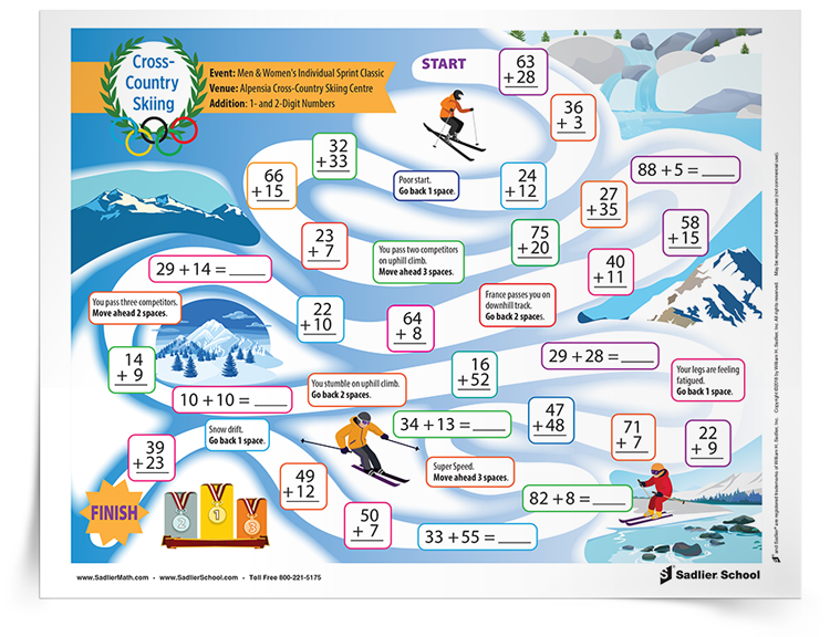 <em>Winter Olympics</em> Fluency Board Game
